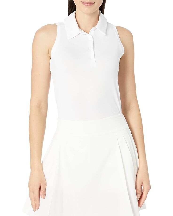 

Поло Under Armour Playoff Sleeveless, цвет White/Halo Gray/Metallic Silver