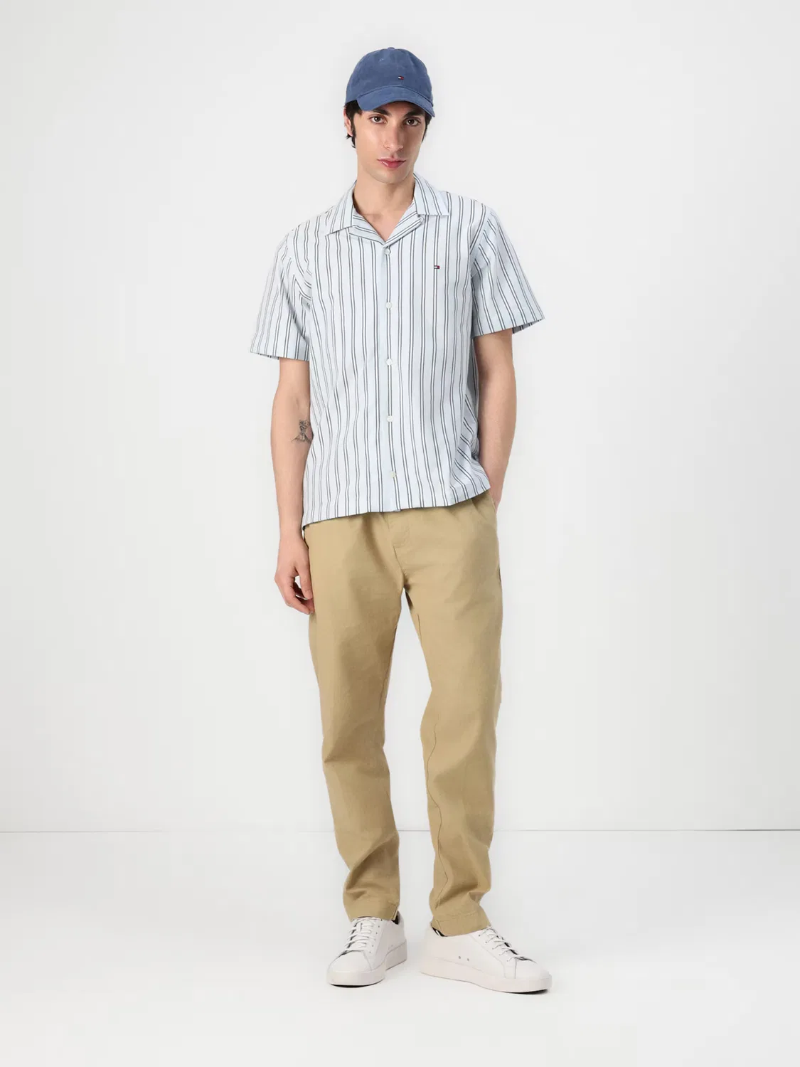 Удобная рубашка на пуговицах Tommy Hilfiger, Light Blue — фото 4