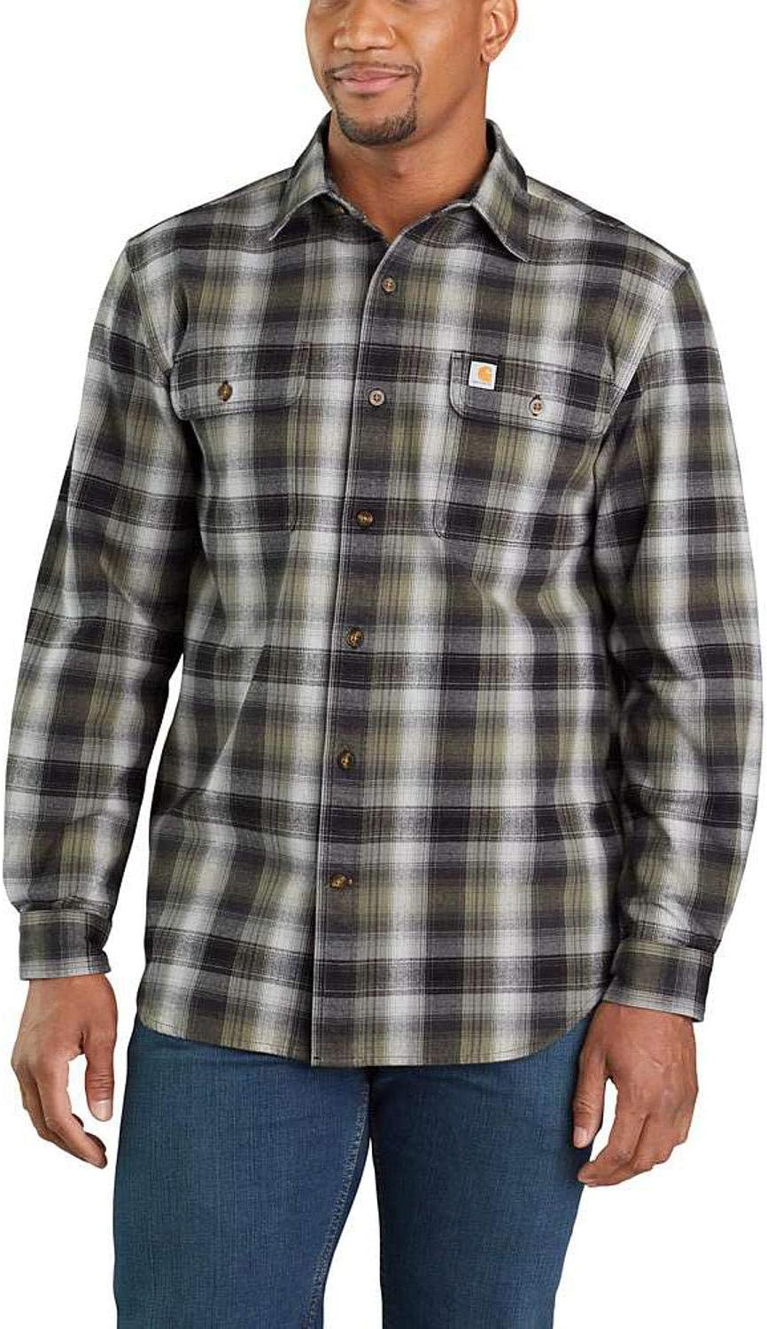 

Carhartt мужская фланелевая рубашка с длинным рукавом Hubbard, Black