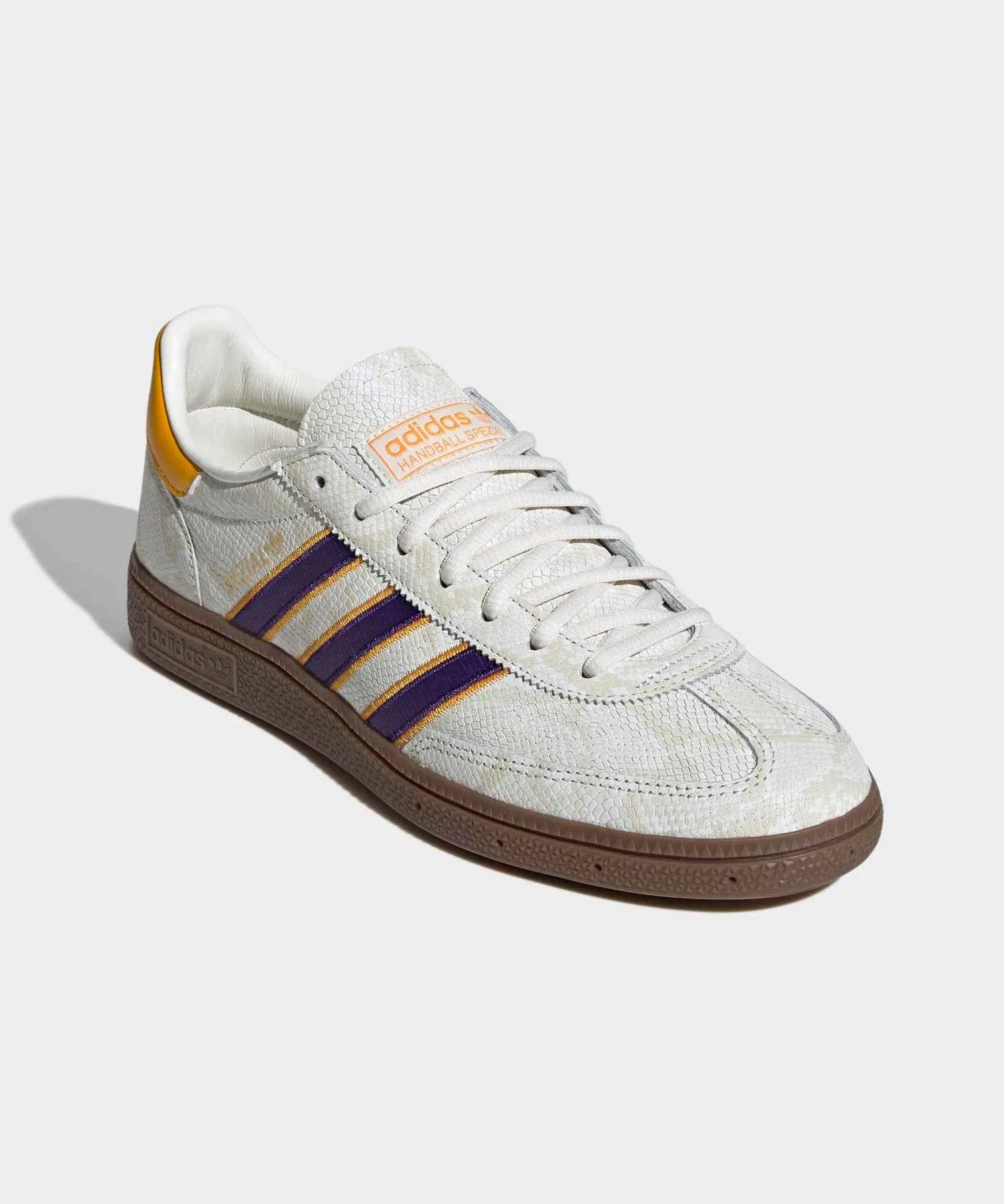 Унисекс кроссовки Adidas Handball Spezial из натуральной кожи белые — фото 4