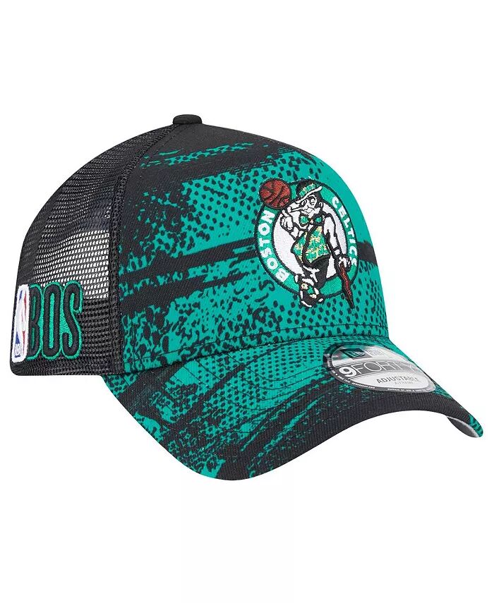 

Мужская черная/зеленая кепка Boston Celtics Tip Off A-Frame Trucker 9FORTY Adjustable New Era