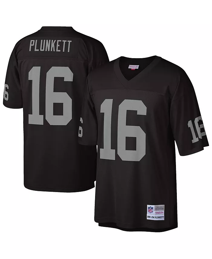 

Мужская реплика джерси Jim Plunkett в черном цвете Oakland Raiders 1980 Legacy Mitchell & Ness