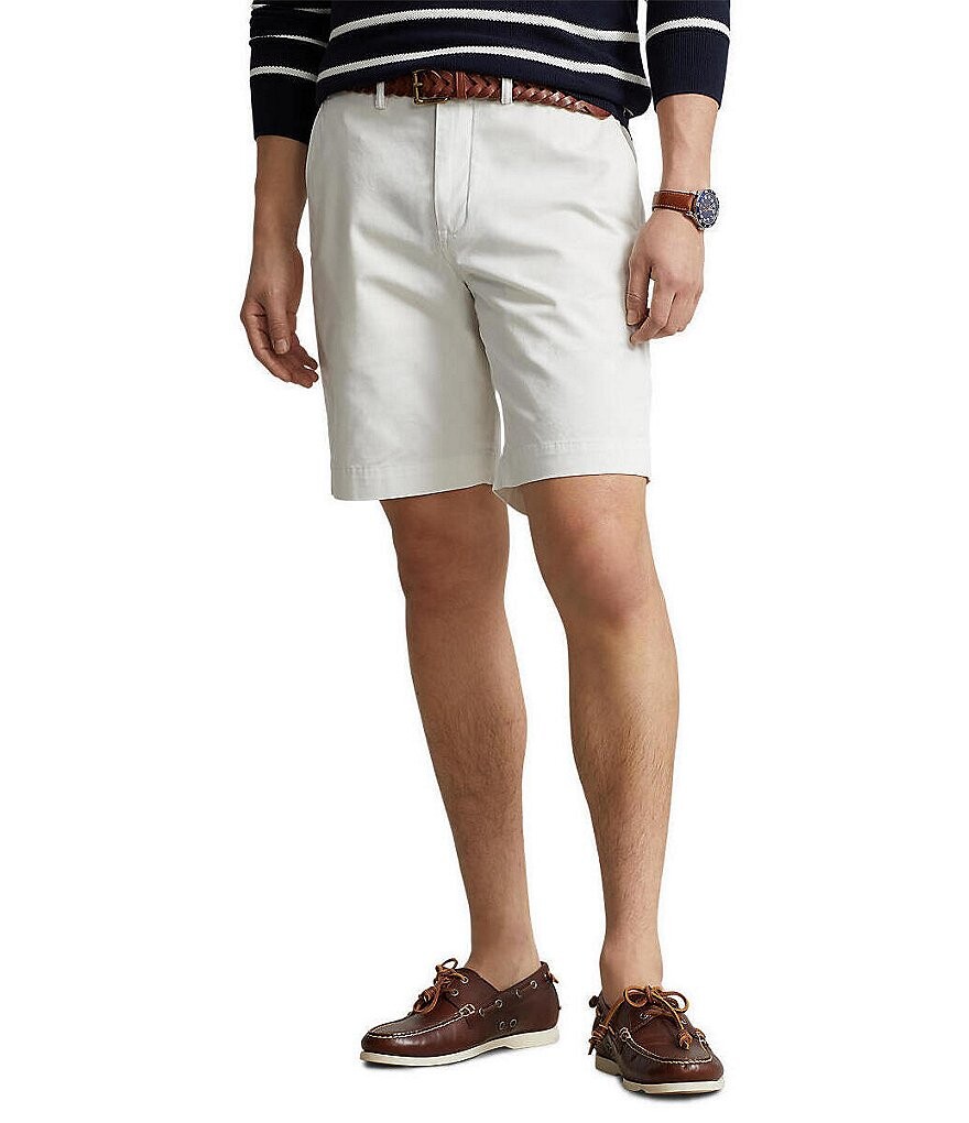 

Polo Ralph Lauren Classic-Fit Stretch 9,25 Шорты чинос с внутренним швом, белый