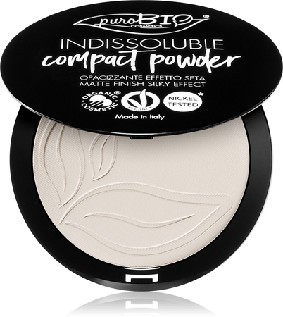 

Компактная пудра с матовой отделкой puroBIO Cosmetics Indissouble, T00 9 g