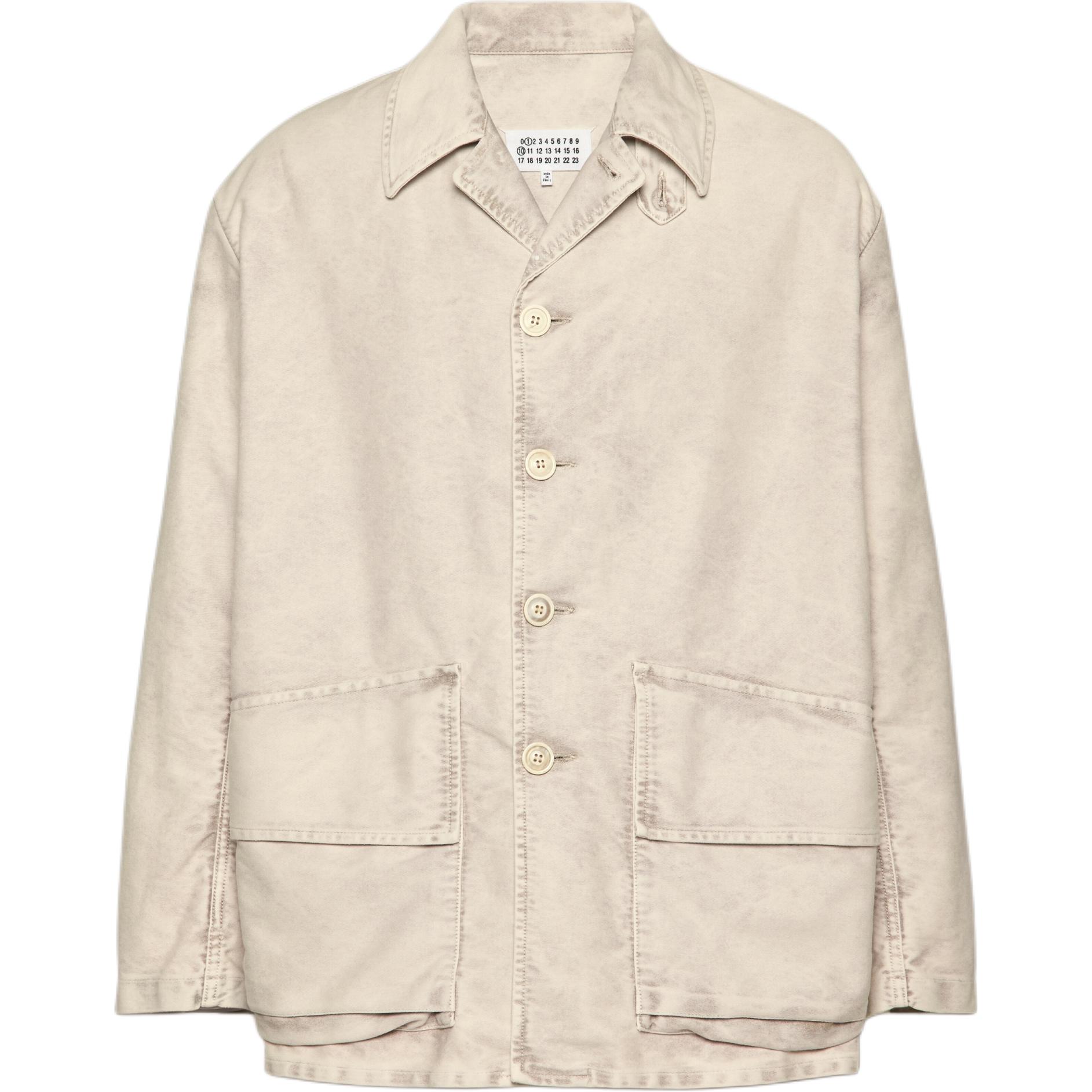 

Maison Margiela Хлопковая рубашка-жакет, White
