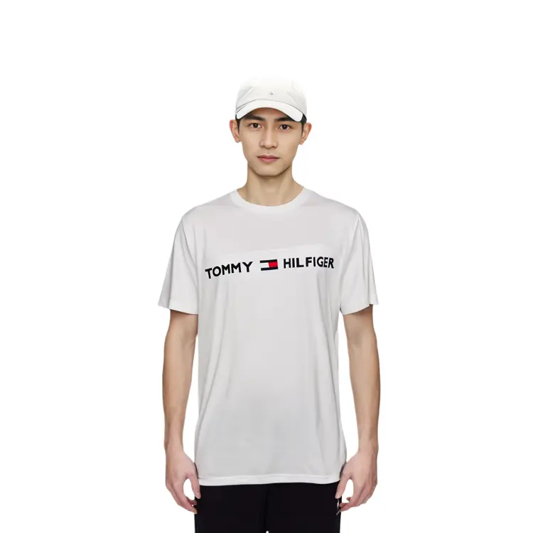 Футболка мужская белая Tommy Hilfiger, белый — фото 3