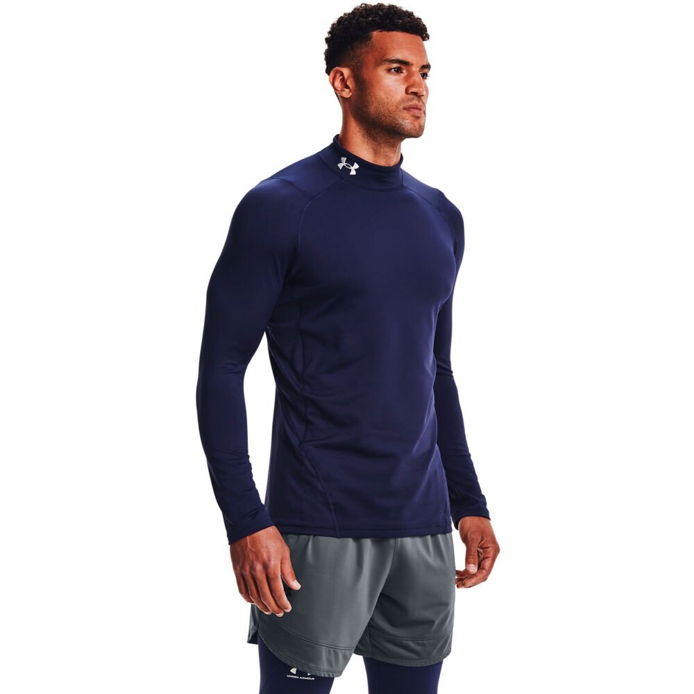 

Футболка с длинным рукавом Under Armour ColdGear Armour Fitted Mock, синий