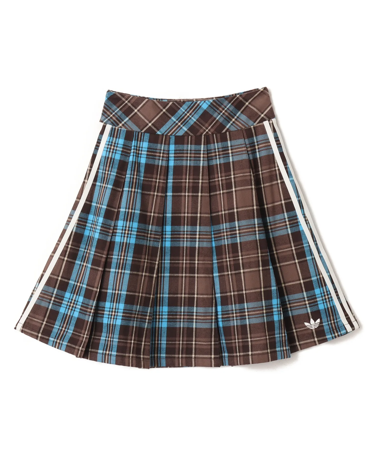 Женская юбка в складку с клеткой Pleated Check Skirt adidas разноцветная