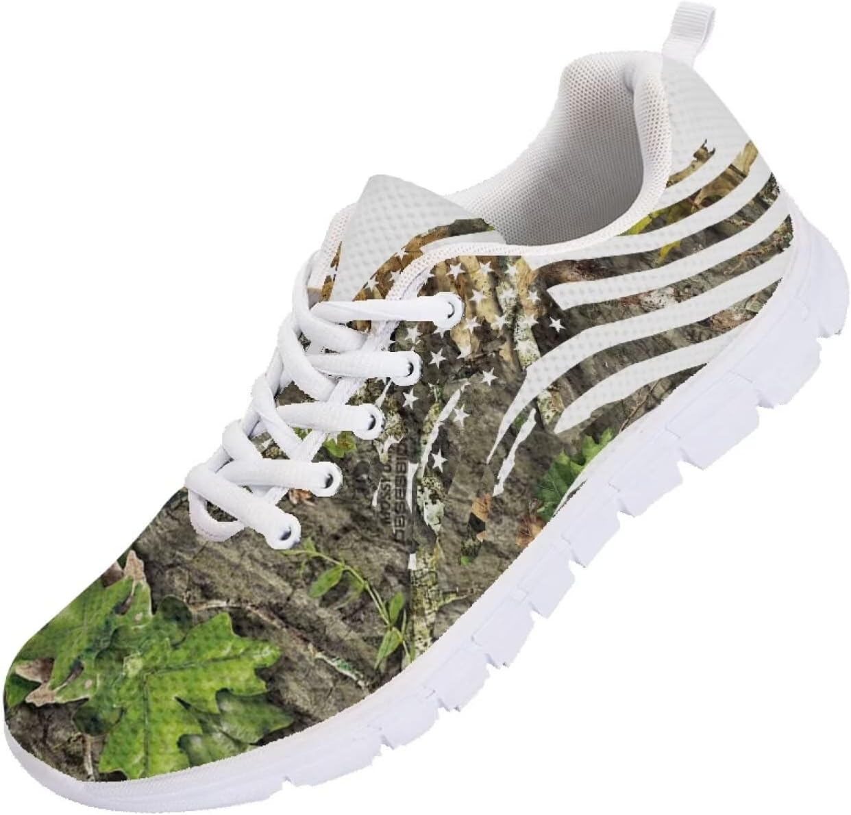 

Мужские кроссовки Forchrinse для бега с шнуровкой, легкие спортивные теннисные кроссовки для ходьбы, Camouflage Hunting Pattern