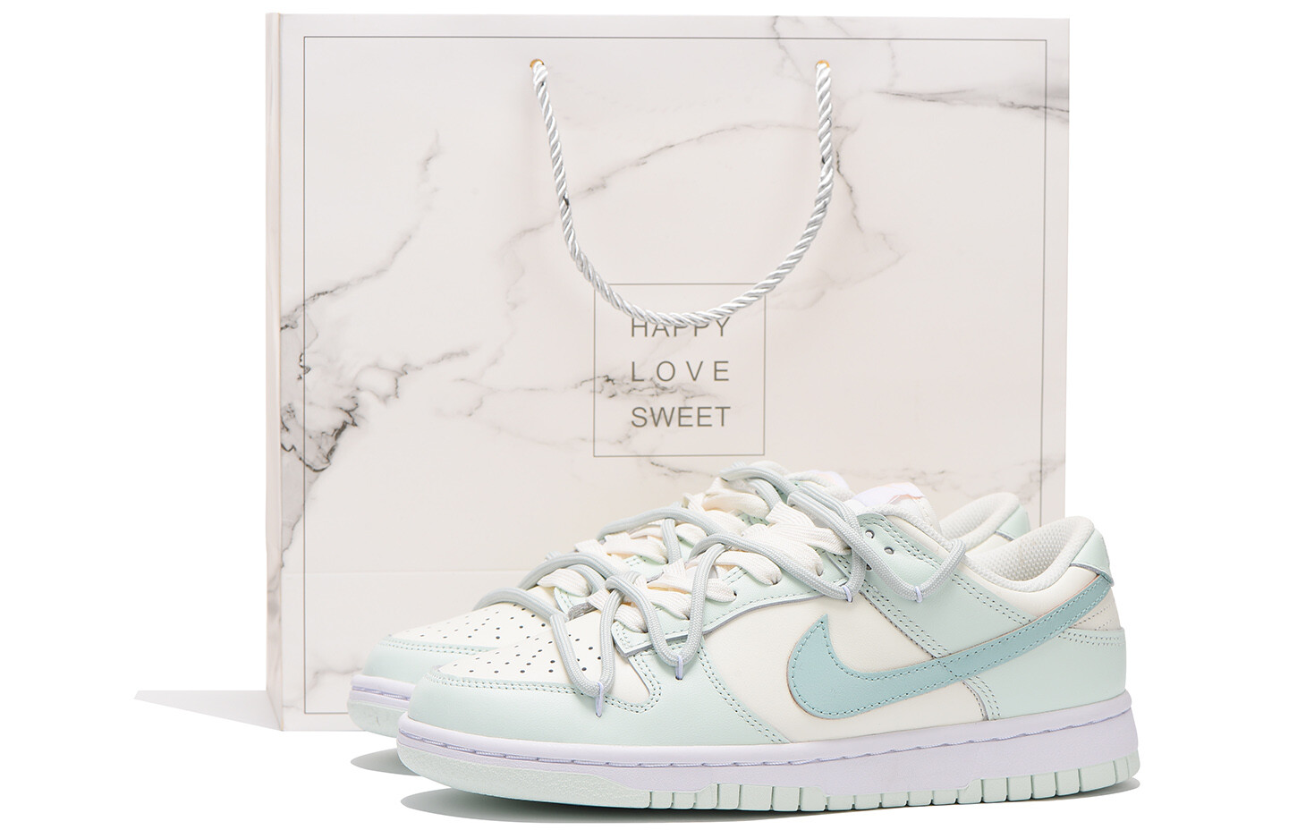 

Кроссовки Nike Dunk Skateboard Shoes Women's Low-Top Yellow/Green