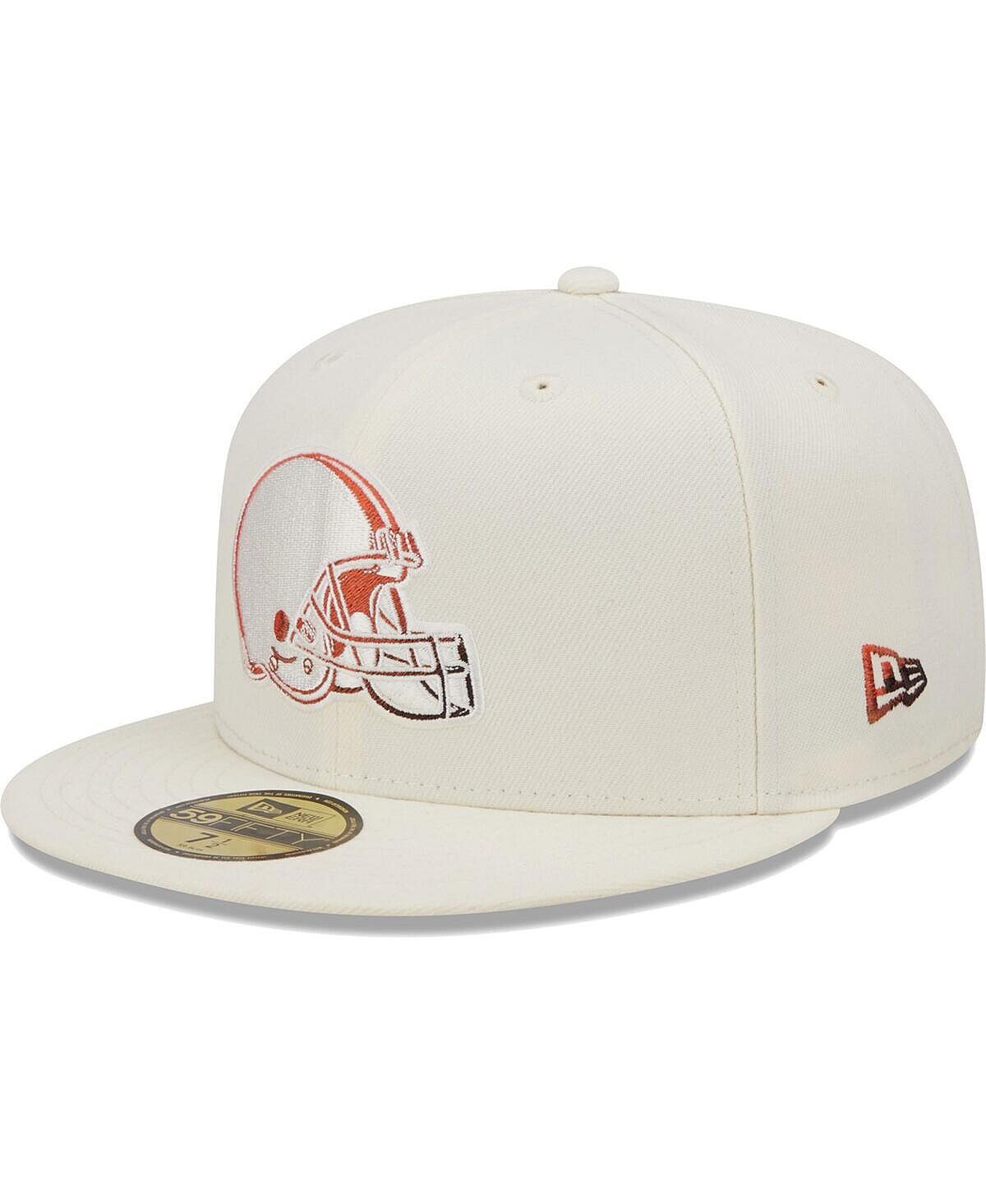 

Мужская кремовая шляпа Cleveland Browns Chrome Color Dim 59FIFTY New Era