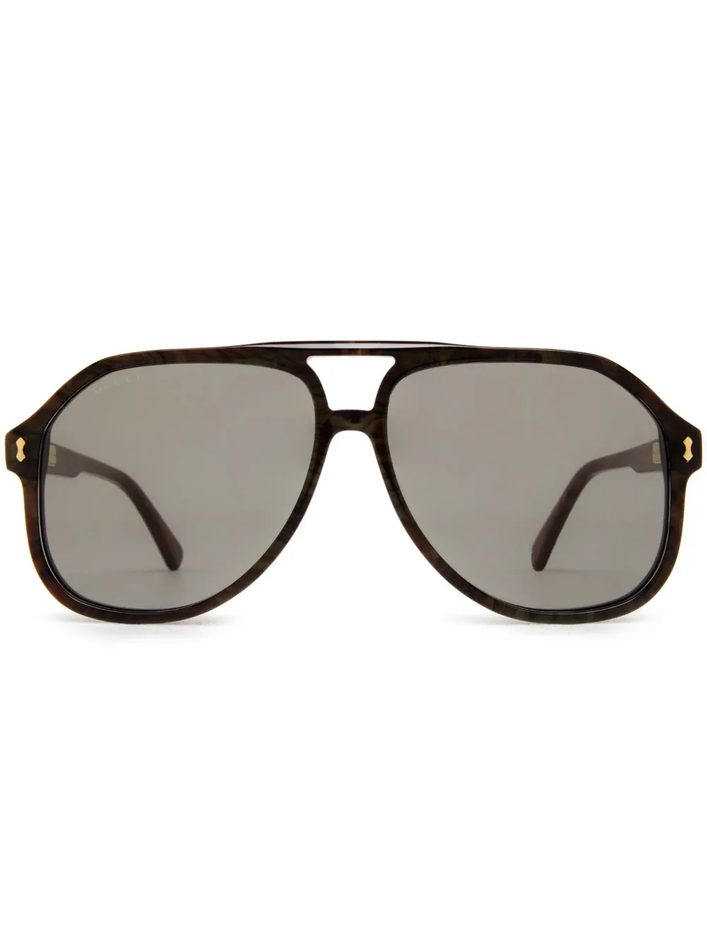 

Солнцезащитные очки-пилоты Gucci Eyewear, коричневый