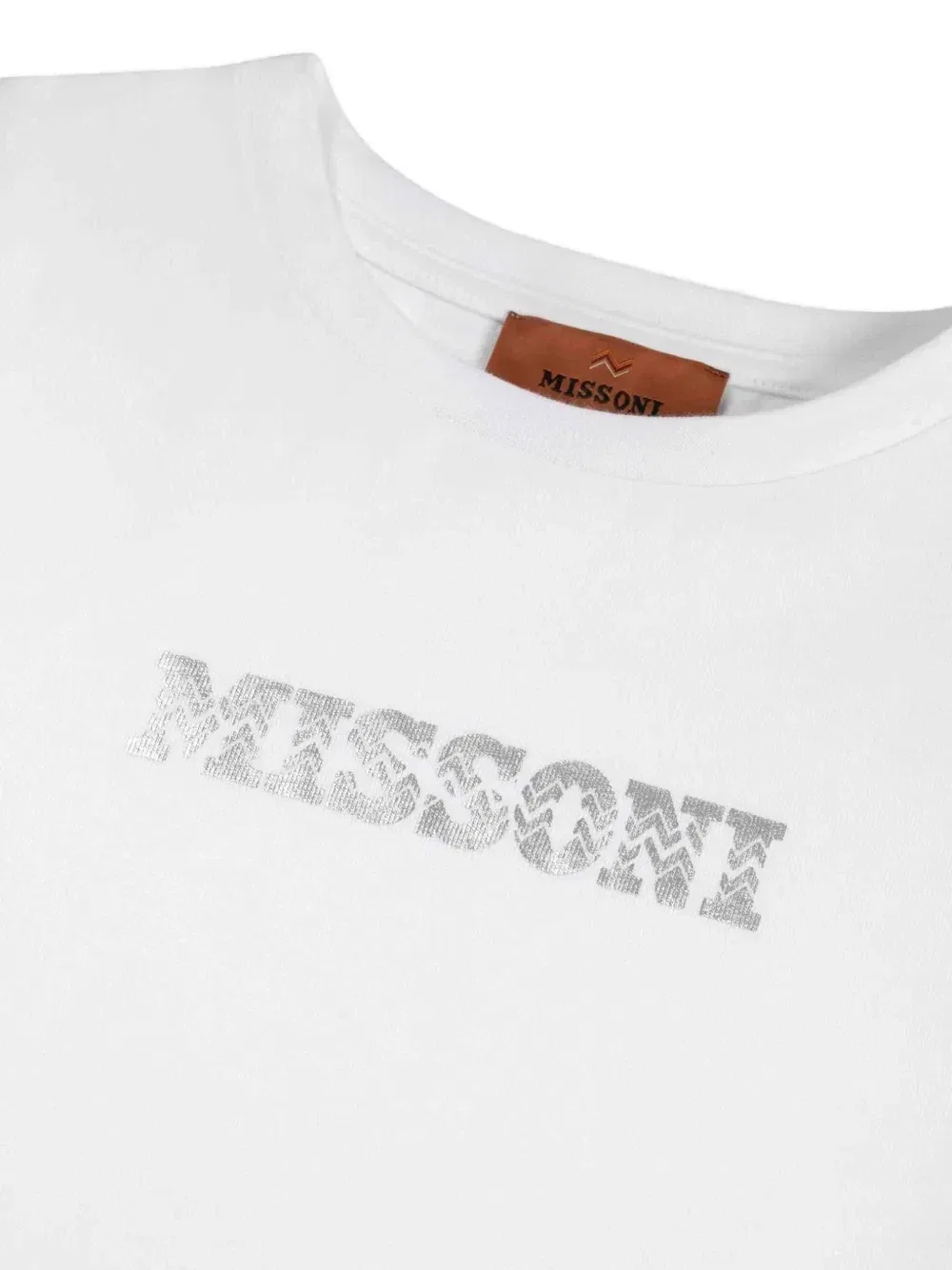 Мини-платье с принтом Missoni Kids, белый — фото 3