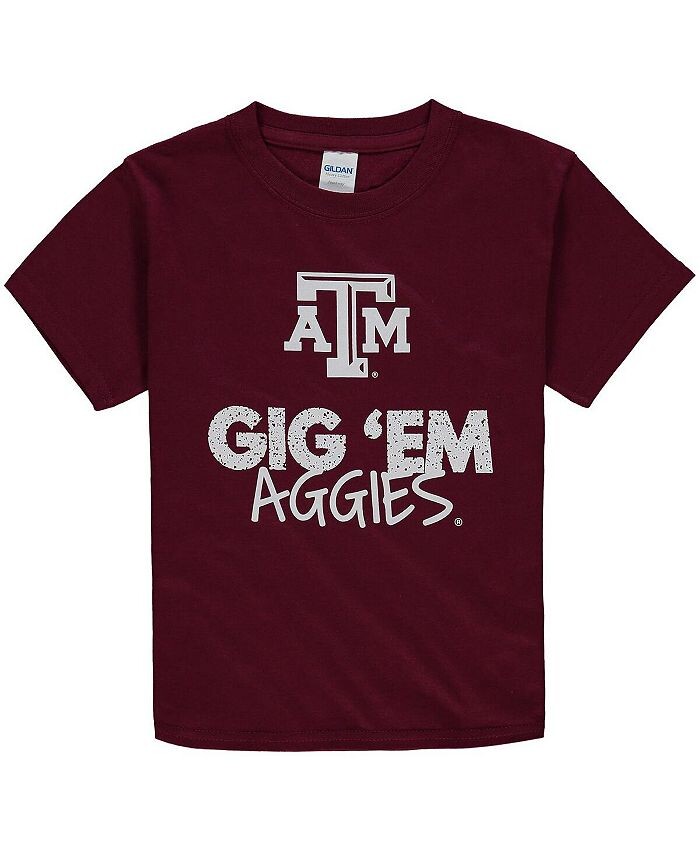 

Темно-бордовая футболка Big Boys Texas A&M Aggies с круглым вырезом Two Feet Ahead, красный