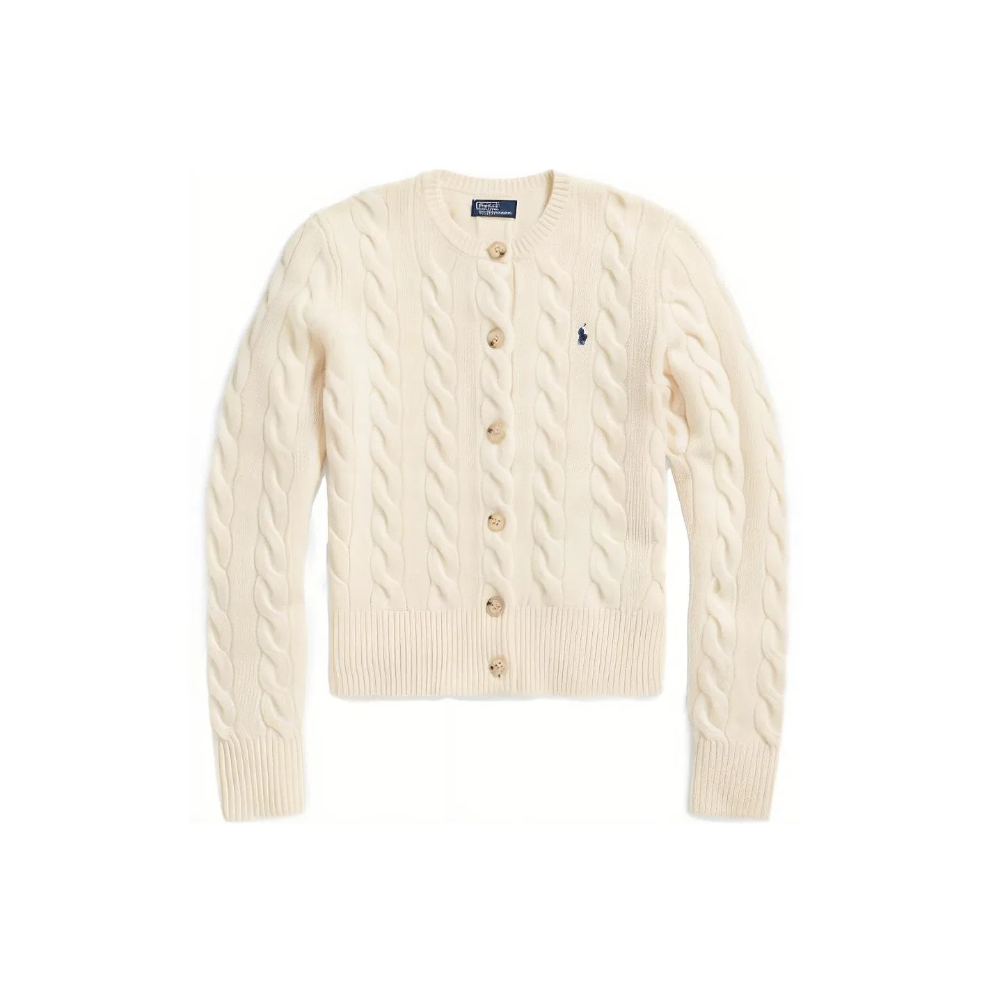 Кардиган Polo Pony с косичками Polo Ralph Lauren, White