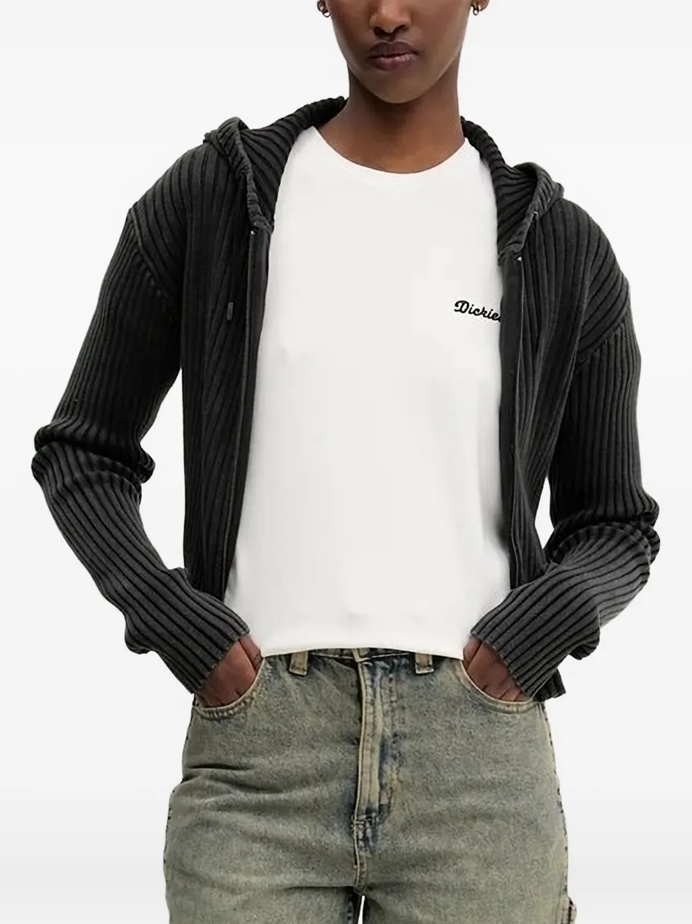 

Кардиган в рубчик Dickies, серый