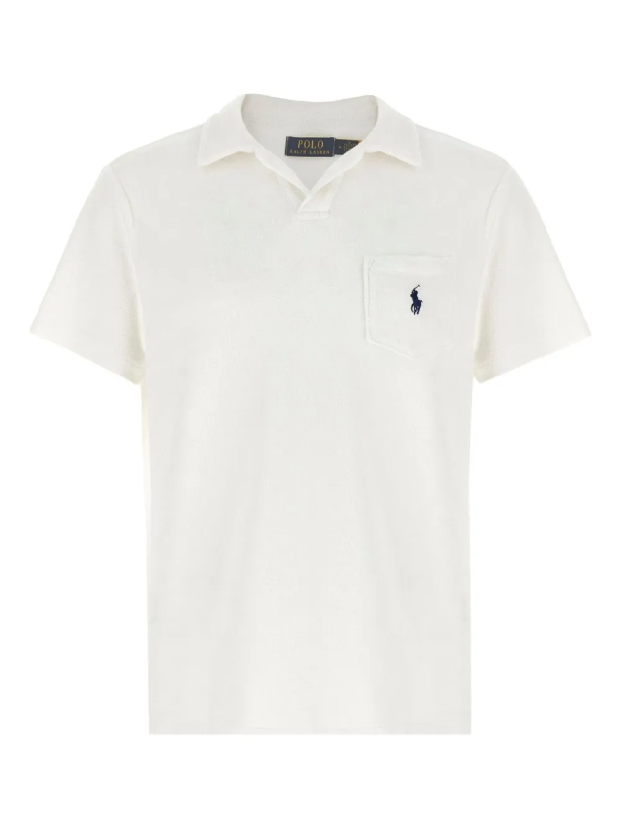 

Рубашка-поло из махровой ткани Polo Ralph Lauren, белый