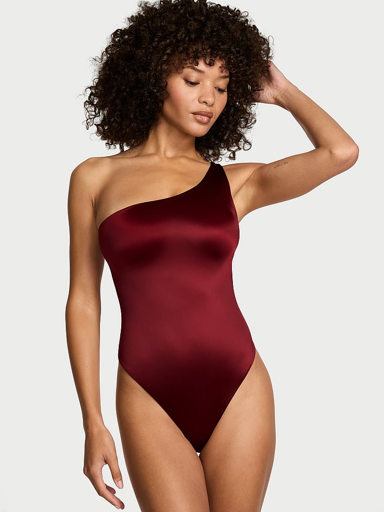 Боди Sosleek на одно плечо Victoria'S Secret, sangria red — фото 2