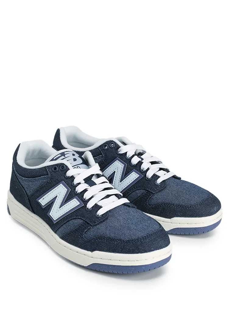 Кроссовки, классические, 480, Lifestyle, мужские New Balance, темный деним — фото 2