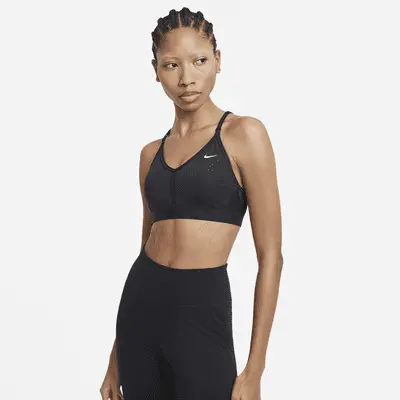 

Спортивный бюстгальтер Nike Indy, цвет Black/Black/Black/White