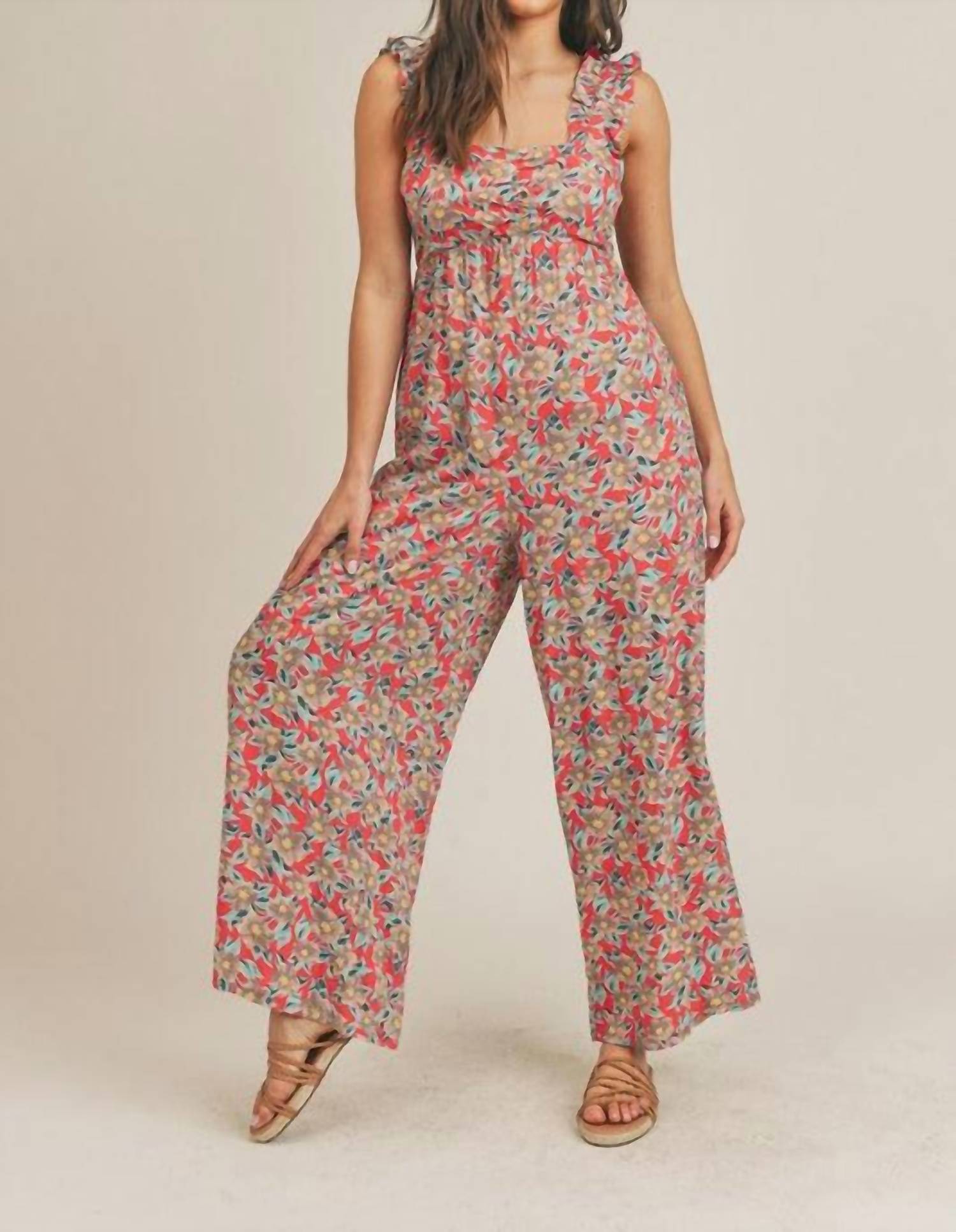 

Комбинезон с цветочным принтом в ярком цветочном стиле &merci, цвет bright floral
