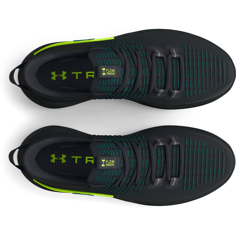 Кроссовки для тренировок, включающие динамическую подтяжку потока Under Armour, черный — фото 3
