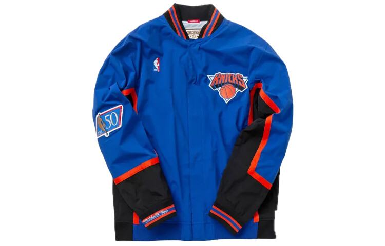 

Бейсбольная куртка унисекс синий Mitchell Ness