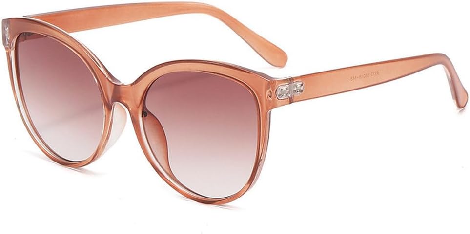 

Солнцезащитные очки «кошачий глаз» для использования на открытом воздухе, вождения, с солнцезащитным козырьком, увеличенной оправой и защитой от УФ-излучения HYYZZC, Champagne