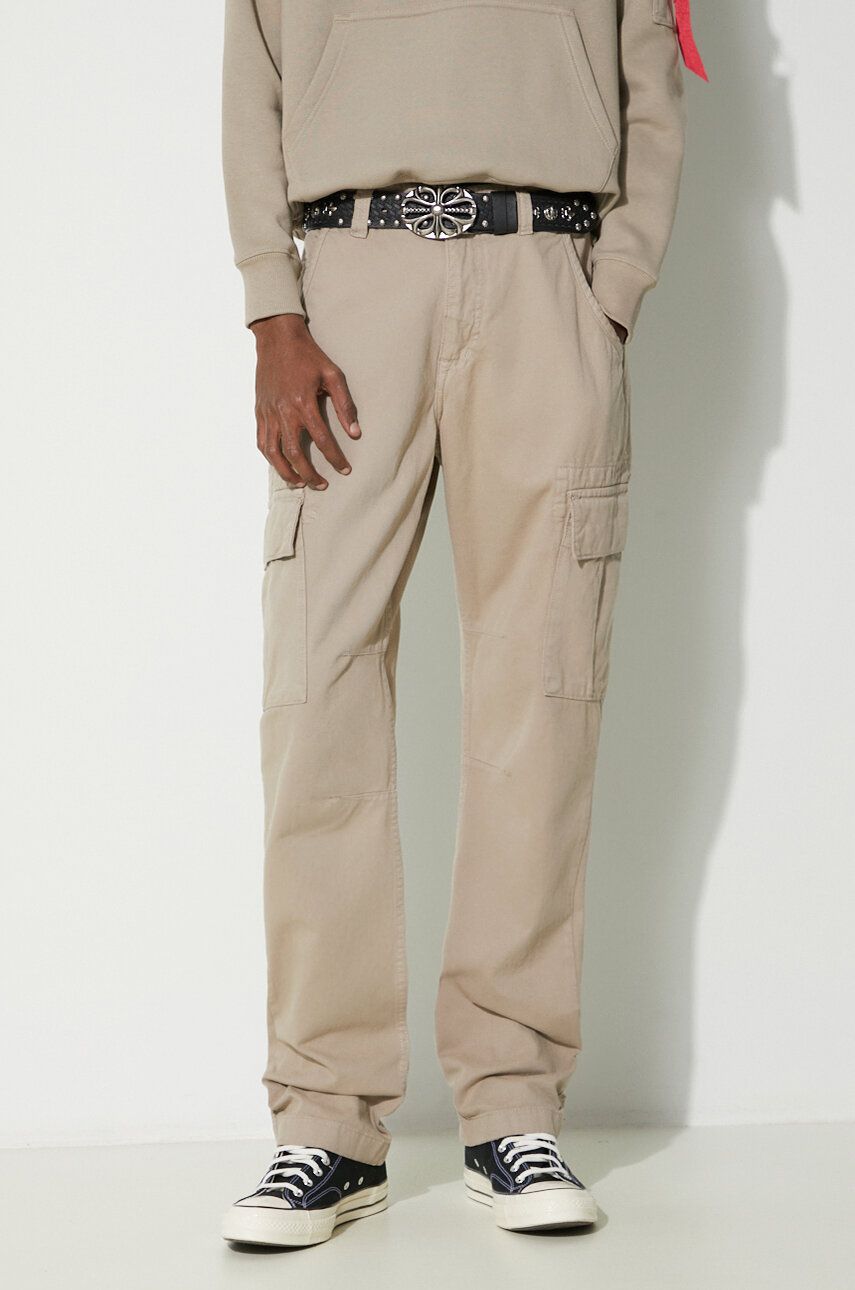 

Брюки Agent Pant из хлопка Alpha Industries, бежевый