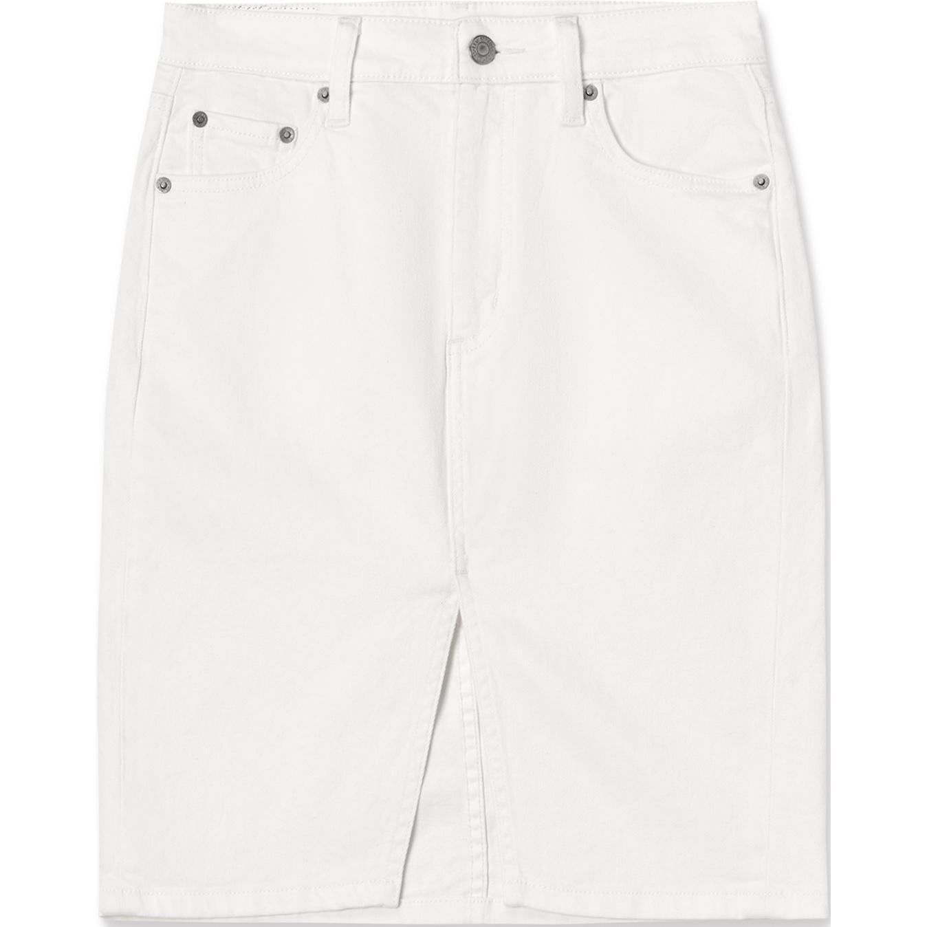 Levis SS24 летняя коллекция джинсовые шорты-юбки Women's White — фото 2