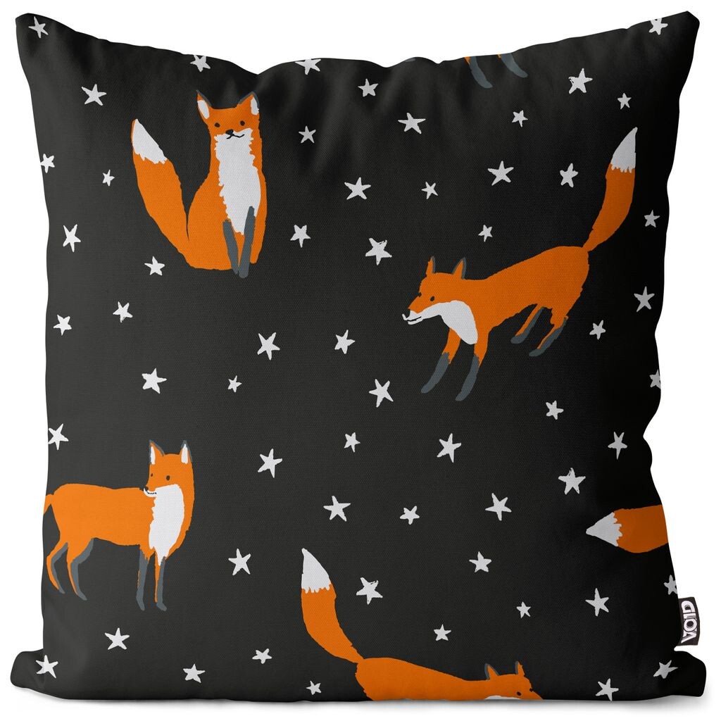 

Чехол на подушку VOID Foxes and Stars, полиэстер, водонепроницаемая подушка для улицы и дома. Размер: 80 x 80 см.