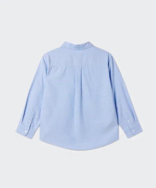 Мужская и женская рубашка MUSINSA STANDARD KIDS Relaxed Oxford Shirt — фото 4
