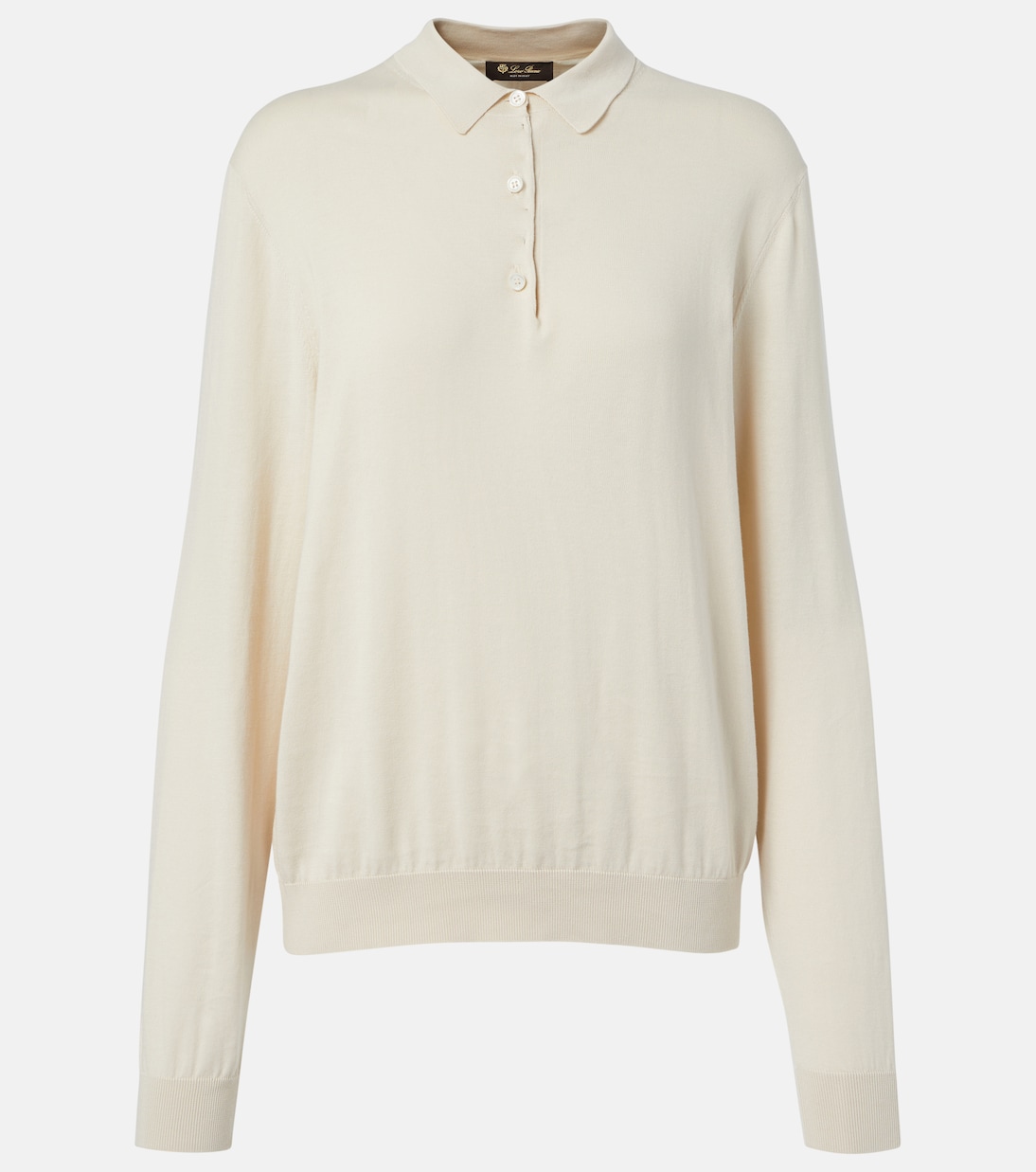 

Вязаная хлопковая поло Ice Wish Loro Piana, Winter Sand