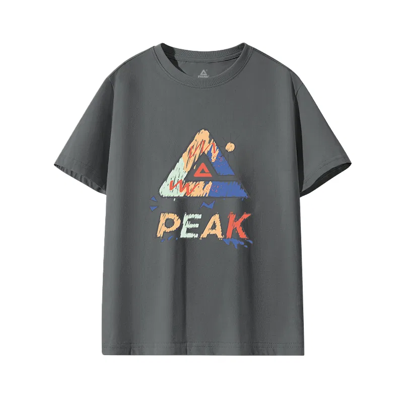 Футболка детская PEAK Medium Gray/PK Multicolor Graffiti