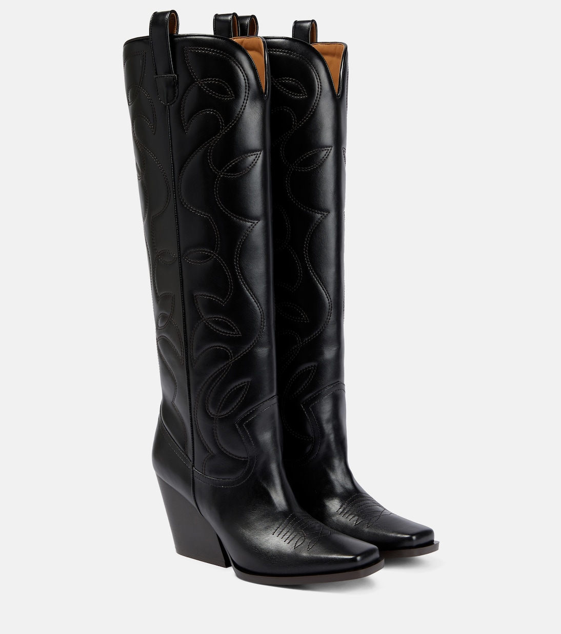 Ковбойские сапоги из искусственной кожи Stella McCartney, черный
