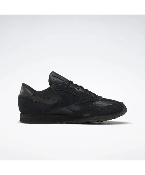 Мужские кроссовки из полипаг-нейлона и замши Reebok CLASSIC NYLON серые — фото 4