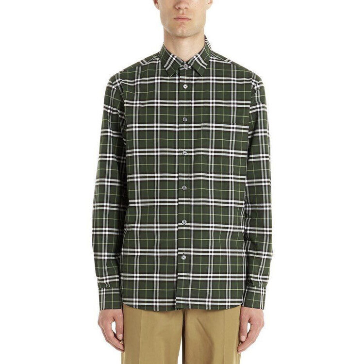 Рубашка мужская Burberry цвета морской водоросли, цвет Seaweed Color — фото 3