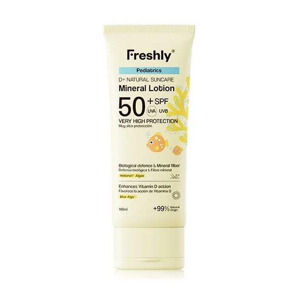 Крем для лица SPF50 FRESHLY COSMETICS Детский солнцезащитный минеральный D+ Natural Suncare