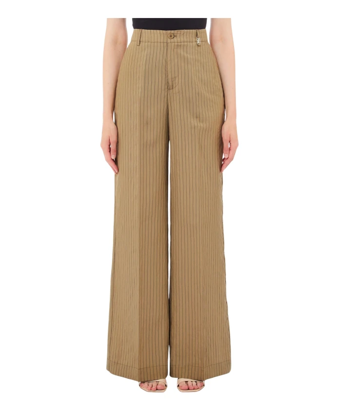 

Расклешенные брюки с высокой талией Liu Jo, зеленый