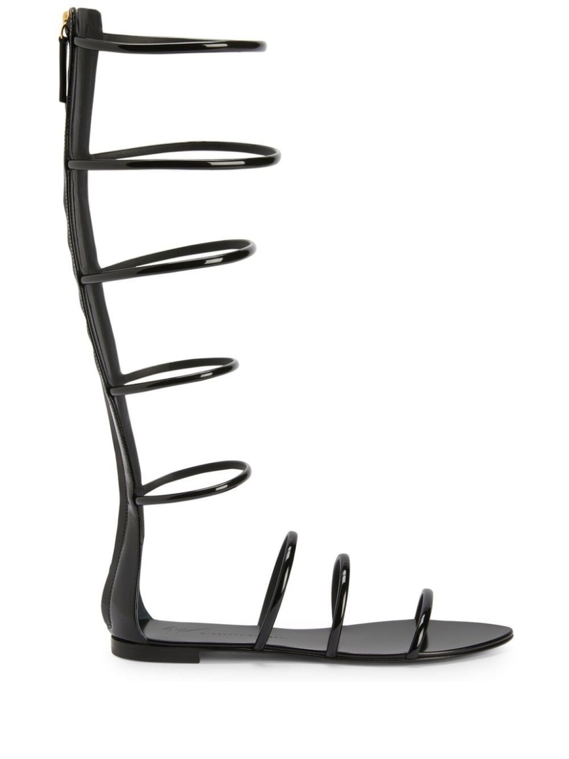 

Giuseppe Zanotti высокие сандалии с ремешками, черный