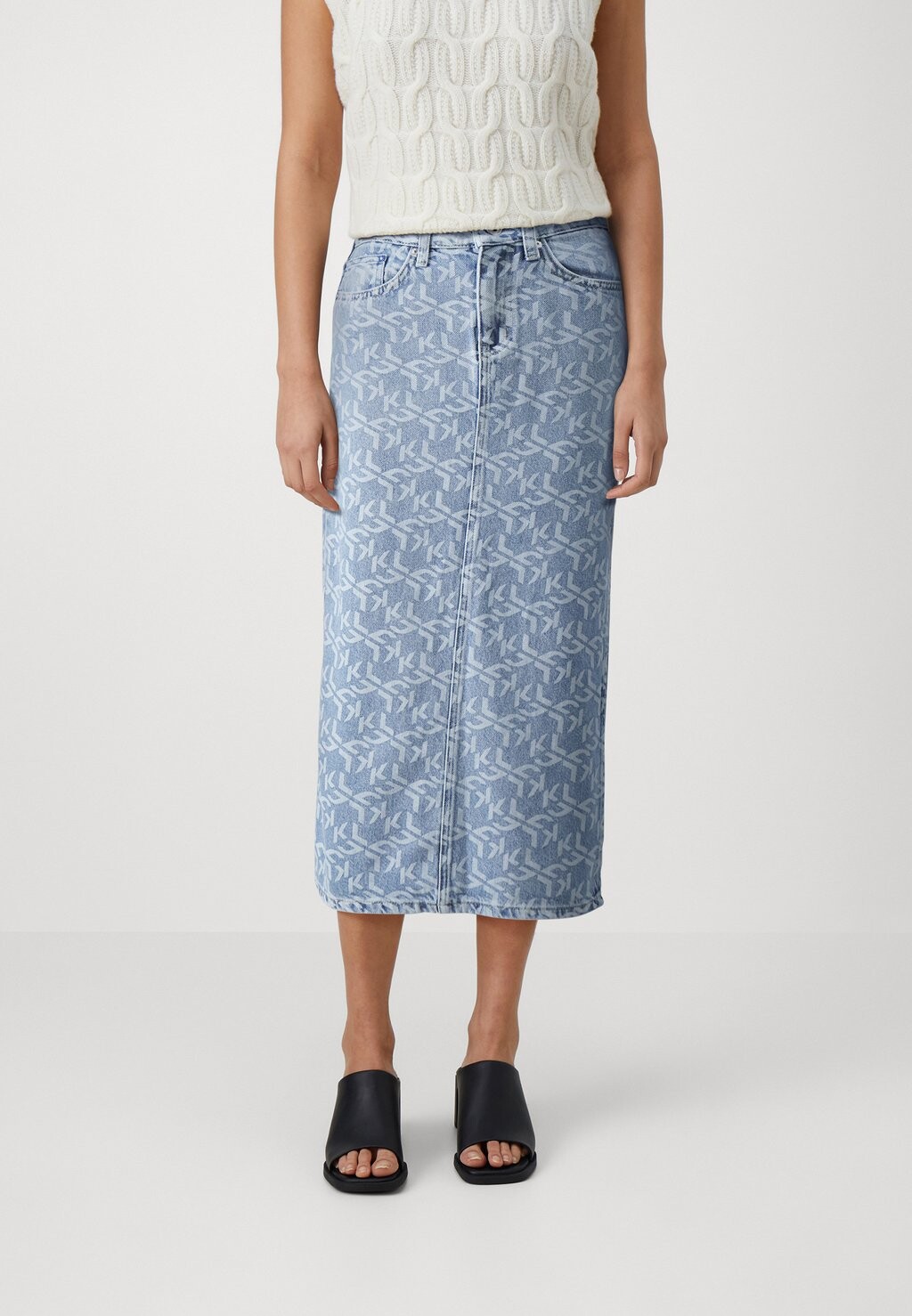 

Юбка макси MONOGRAM SKIRT Karl Lagerfeld Jeans, цвет light blue