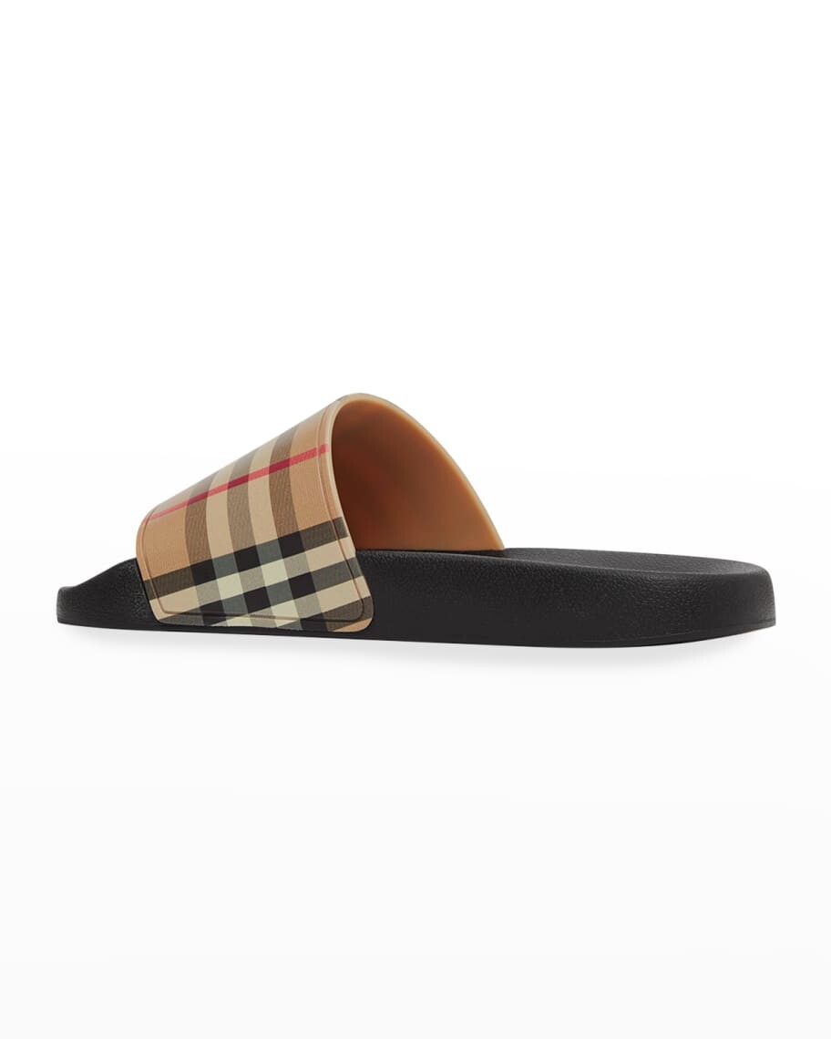 Сандалии Furley в винтажную клетку без шлепанца Burberry — фото 3