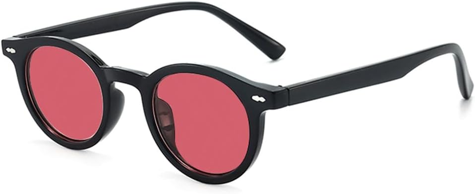 

Модные круглые солнцезащитные очки для мужчин и женщин в стиле ретро, ​​маленькая оправа, классические очки, женские очки, черные, с леопардовым принтом, зеленые, синие, UV400 KTUCN, Black Red