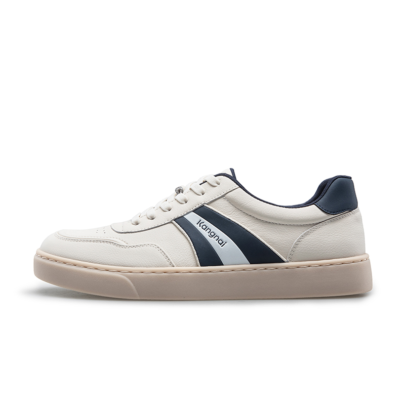 

Мужские дышащие низкие кроссовки для скейтбординга KANGNAI, White/Blue Color