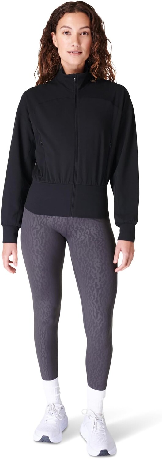 

Куртка Super Soft Zip-Up Bomber Sweaty Betty, черный