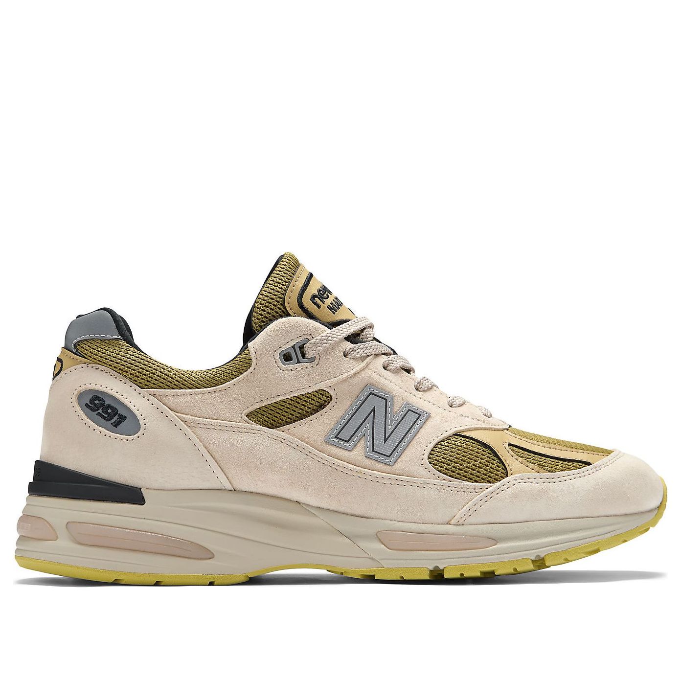 Кроссовки New Balance Made in UK 991v2 Neo Synthesis 'Silver Birch Amber Green' — фото 2