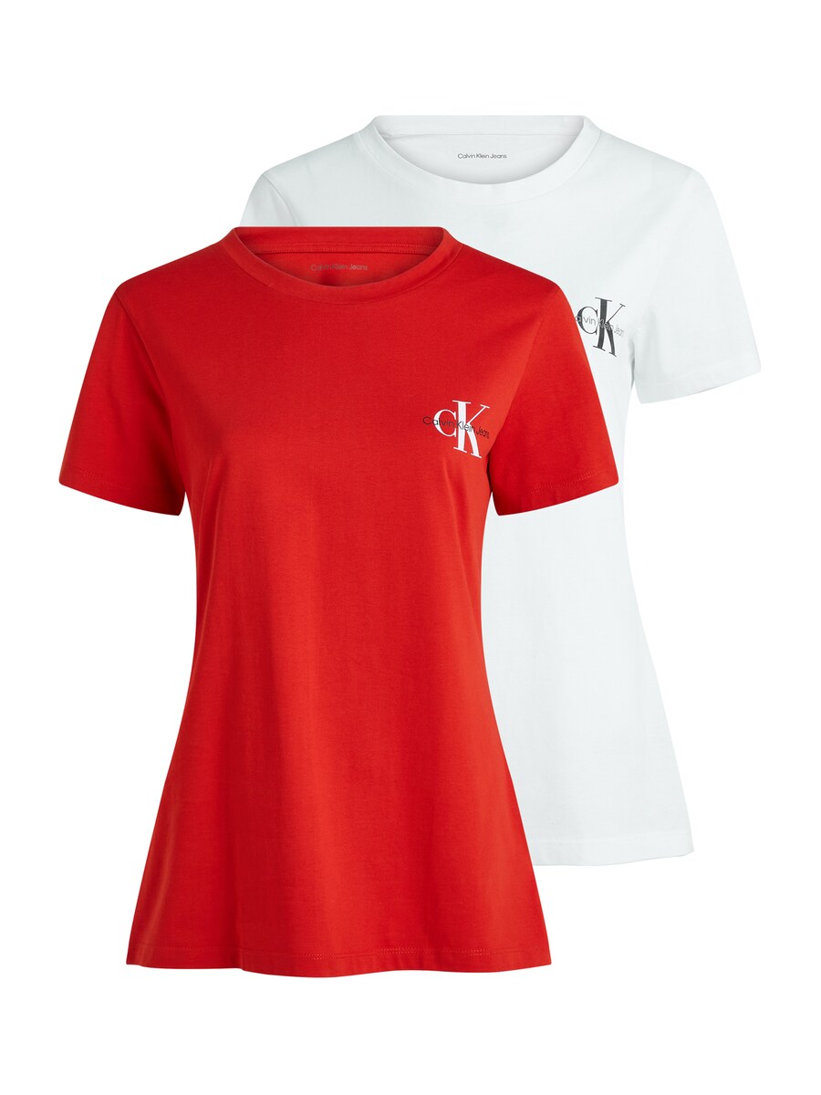 

Рубашка Calvin Klein Jeans Curve, цвет Red/Off white