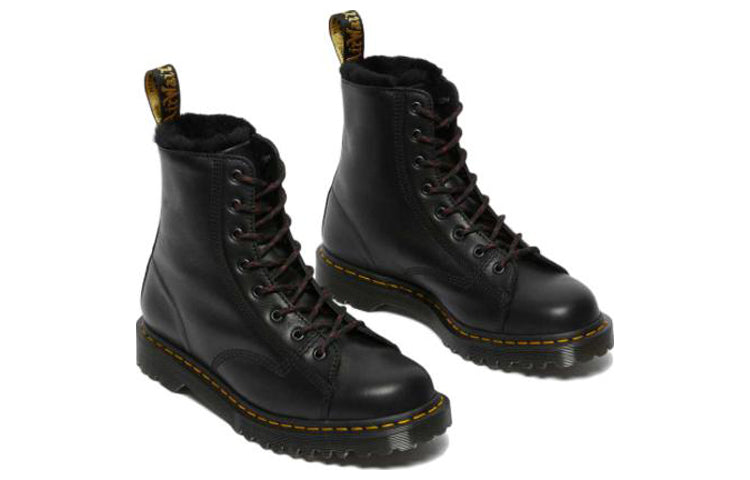 Мужские ботинки Dr. Martens Barton кожаные с утепленной подкладкой, черный — фото 2