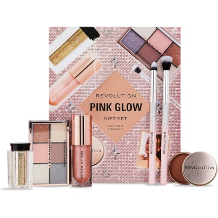 

Подарочный набор для макияжа Pink Glow Get The Look Revolution Beauty