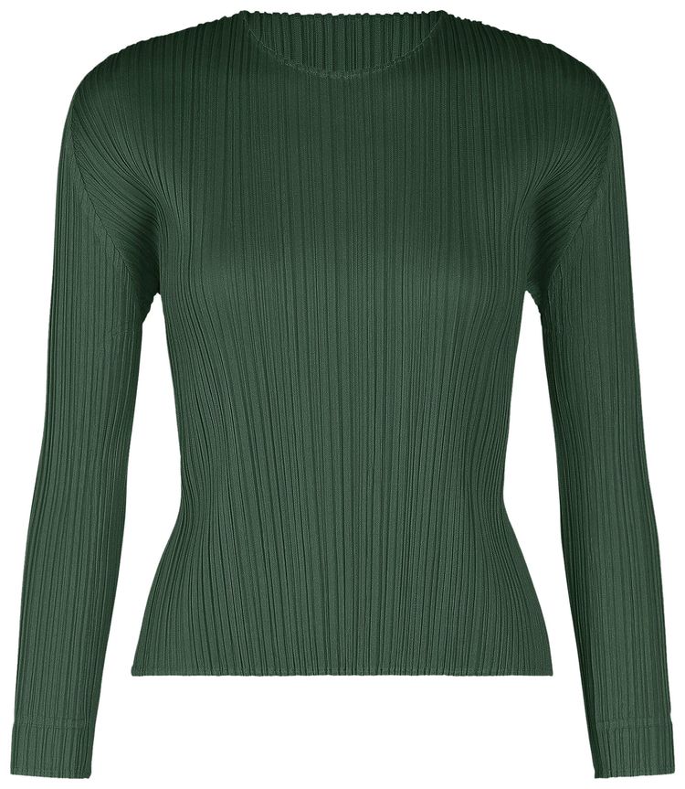 

Футболка Pleats Please Issey Miyake Monthly Colors December, зеленый